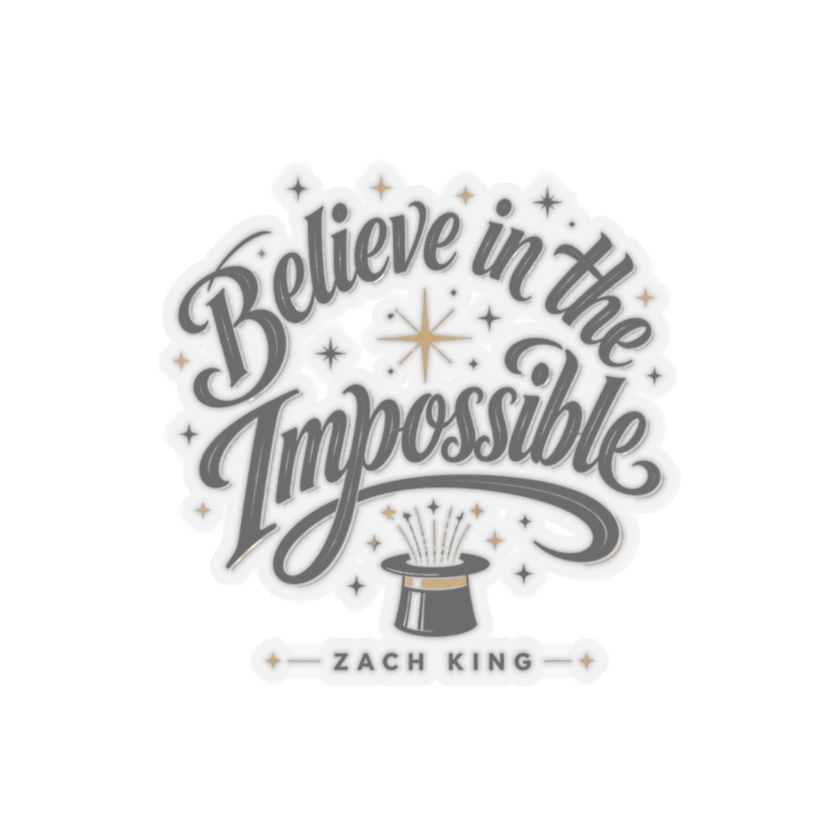 Zach King "Believe in the Impossible" Sticker
