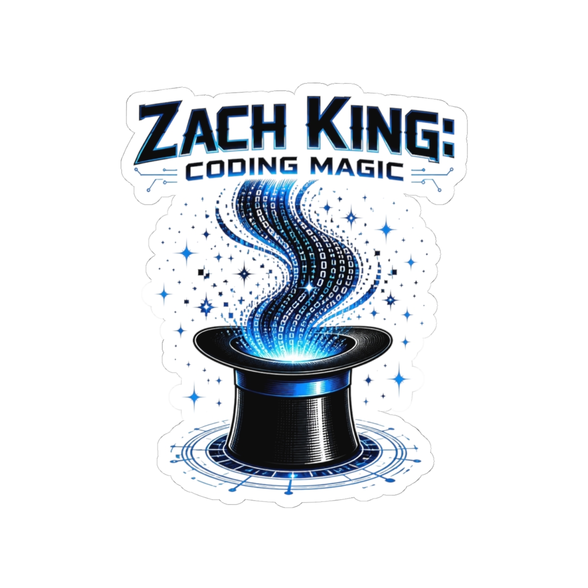 Zach King "Zach King: Coding Magic" Sticker - alternate angle 2, merchandise