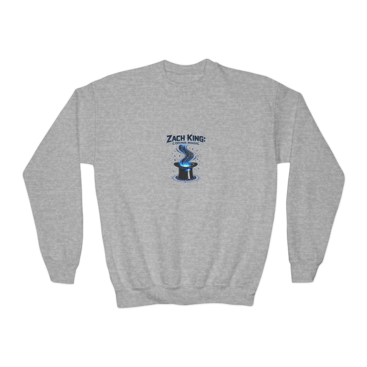 Zach King "Zach King: Coding Magic" Kids Crewneck - Zach King official Sweatshirts merch